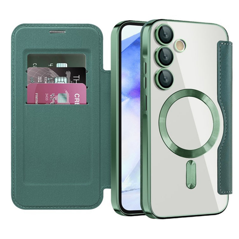 Husa MagSafe pentru Samsung Galaxy A55 5G A556, Techsuit, SmartMag Book