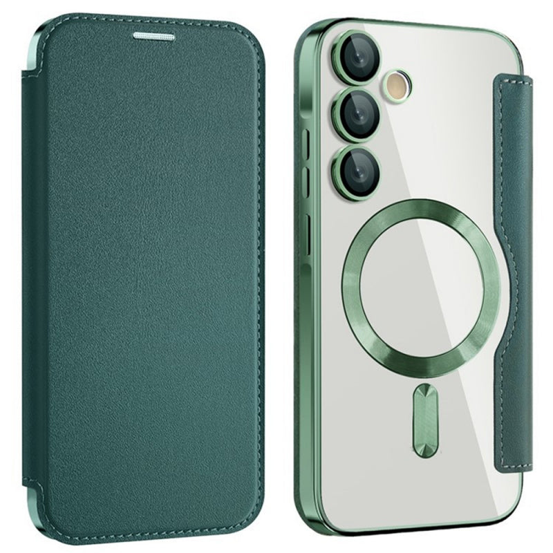 Husa MagSafe pentru Samsung Galaxy A55 5G A556, Techsuit, SmartMag Book