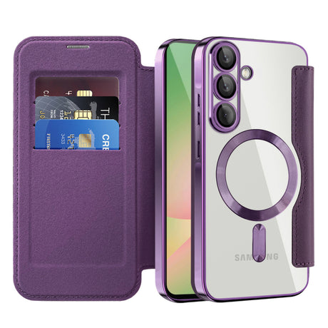 Husa MagSafe pentru Samsung Galaxy A56 A566, Techsuit, SmartMag Book
