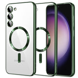 Husa MagSafe pentru Samsung Galaxy S23 S911, Techsuit, Luxury Crystal
