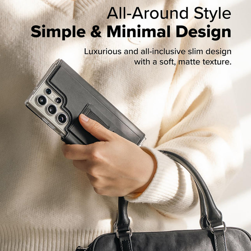 Husa MagSafe pentru Samsung Galaxy S23 Ultra S918, Ringke, Folio Grip Wallet