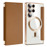 Husa MagSafe pentru Samsung Galaxy S23 Ultra S918, Techsuit, SmartMag Book