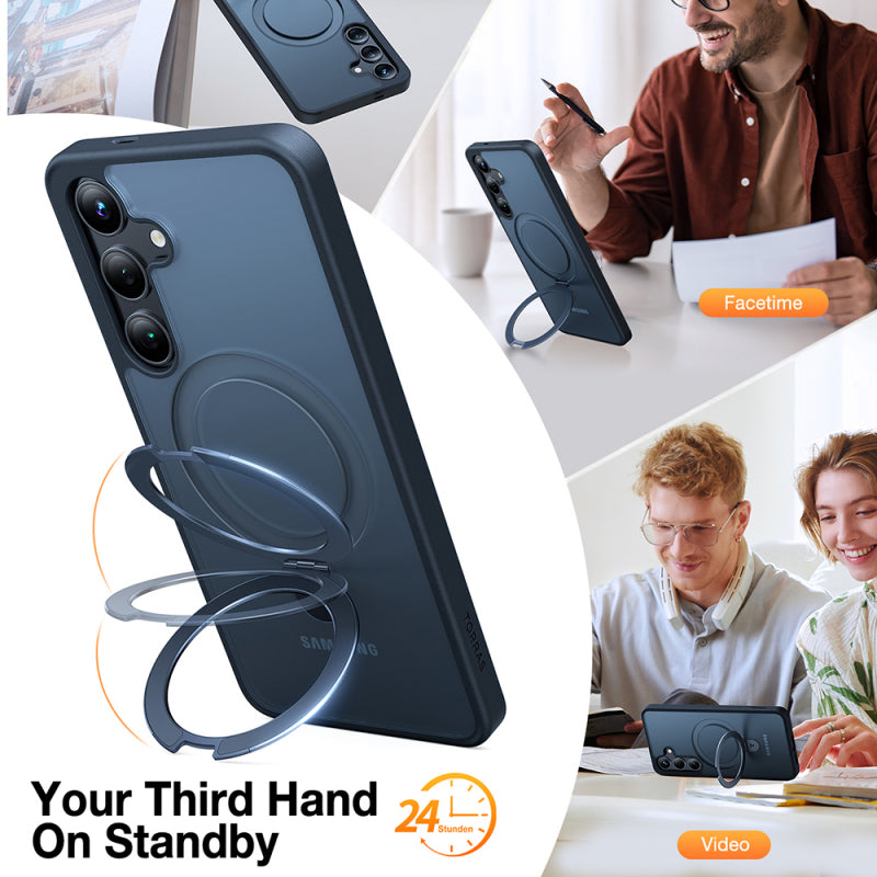 Husa MagSafe pentru Samsung Galaxy S24 S921, Torras, Ostand