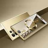 Husa MagSafe pentru Samsung Galaxy S24 Ultra S928, Techsuit, Luxury Crystal, Verde Inchis
