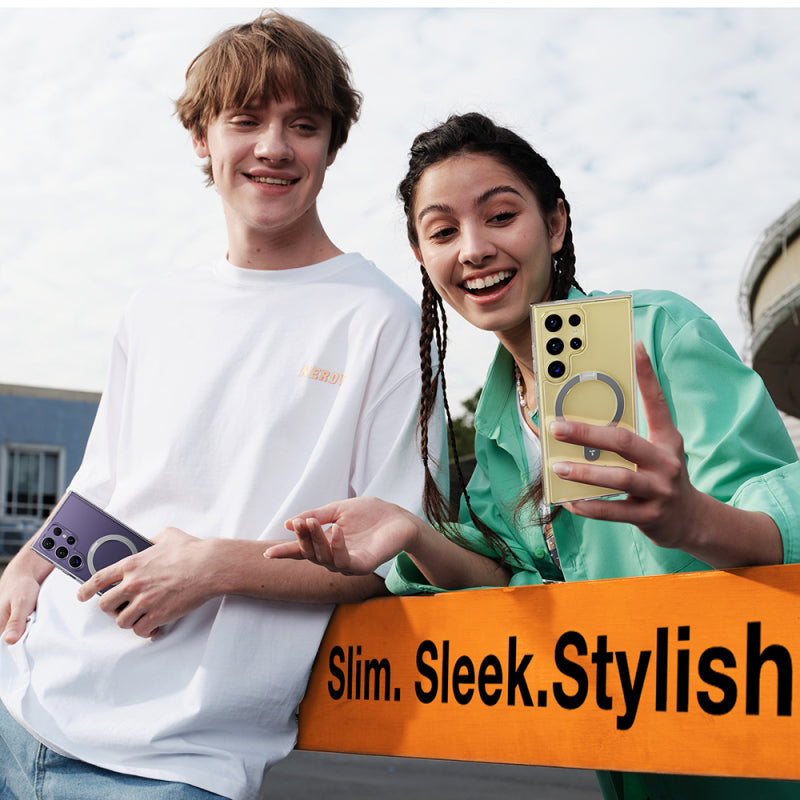 Husa MagSafe pentru Samsung Galaxy S24 Ultra S928, Torras, Ostand