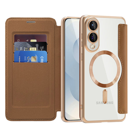 Husa MagSafe pentru Samsung Galaxy S25 Edge S937, Techsuit, SmartMag Book