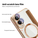 Husa MagSafe pentru Samsung Galaxy S25 Edge S937, Techsuit, SmartMag Book