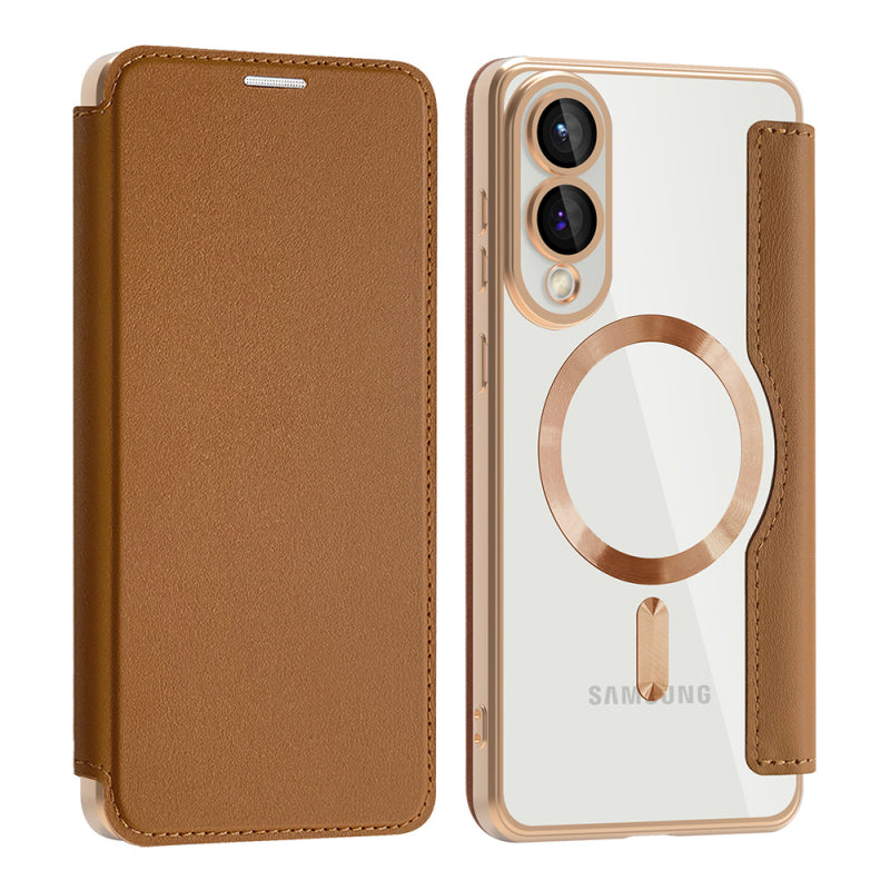 Husa MagSafe pentru Samsung Galaxy S25 Edge S937, Techsuit, SmartMag Book