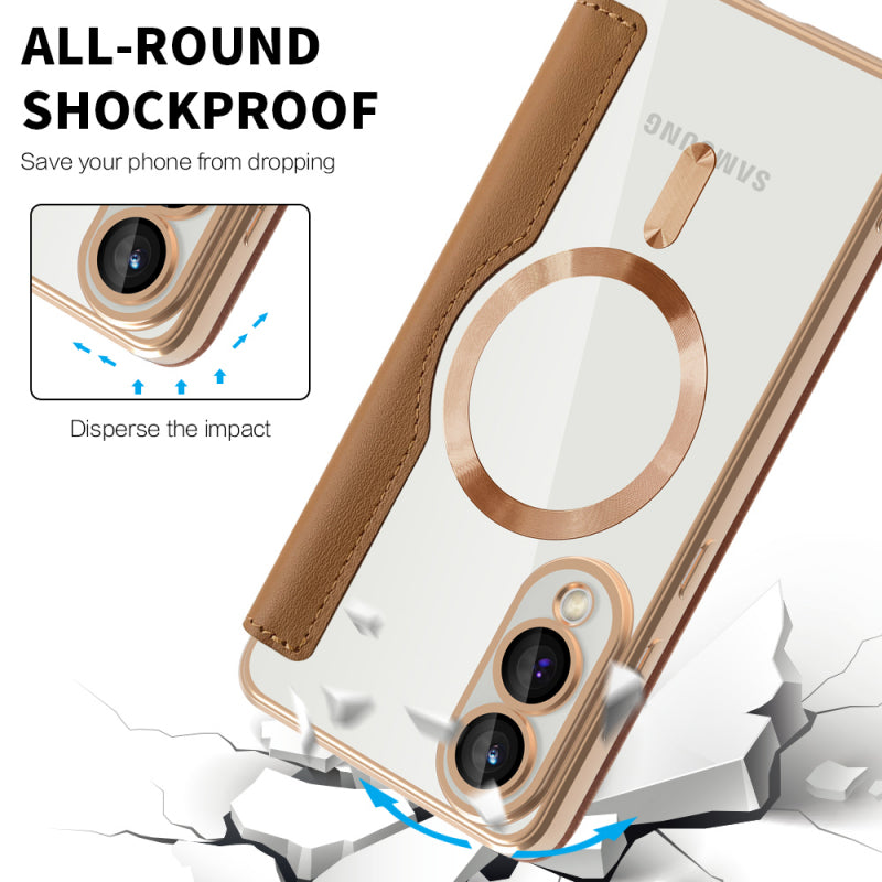 Husa MagSafe pentru Samsung Galaxy S25 Edge S937, Techsuit, SmartMag Book