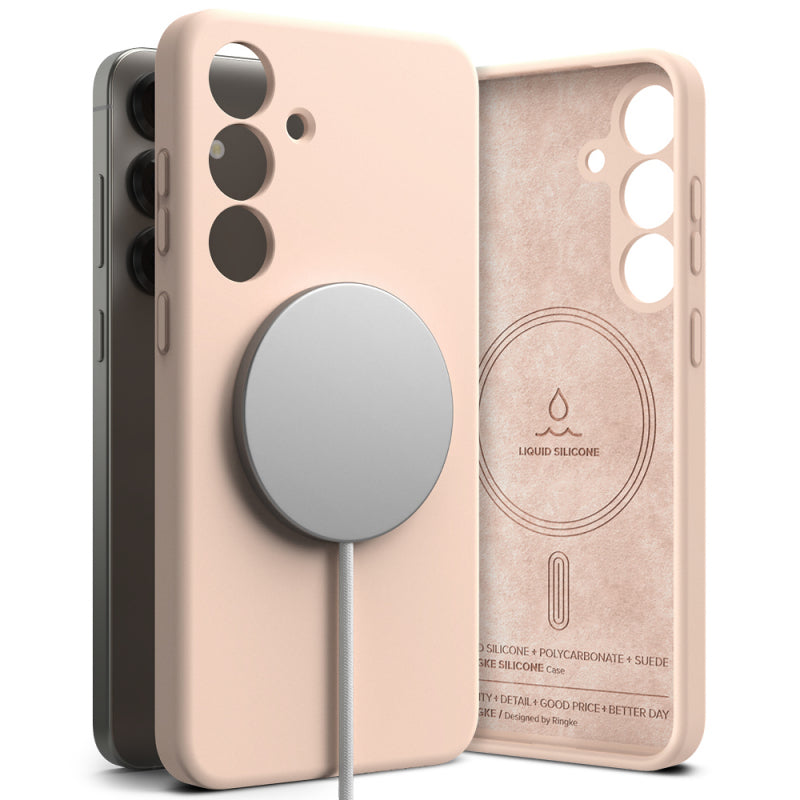 Husa MagSafe pentru Samsung Galaxy S25+ S936, Ringke, Silicone
