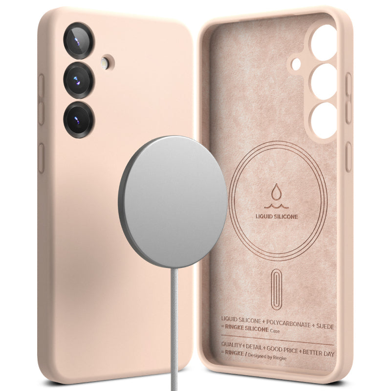 Husa MagSafe pentru Samsung Galaxy S25+ S936, Ringke, Silicone