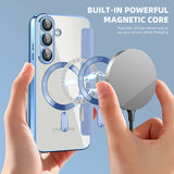 Husa MagSafe pentru Samsung Galaxy S25+ S936, Techsuit, SmartMag Book