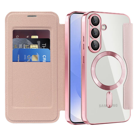 Husa MagSafe pentru Samsung Galaxy S25+ S936, Techsuit, SmartMag Book