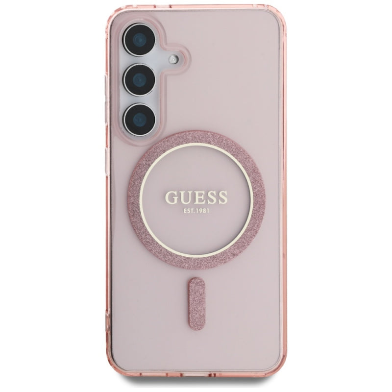 Husa MagSafe pentru Samsung Galaxy S25 S931, Guess, IML Glitter Circle