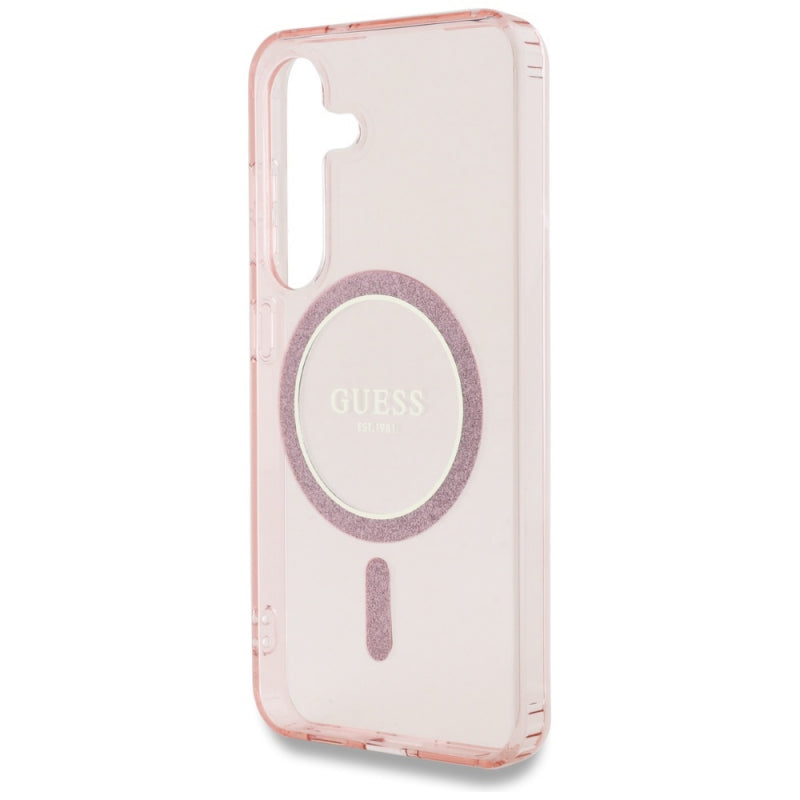 Husa MagSafe pentru Samsung Galaxy S25 S931, Guess, IML Glitter Circle
