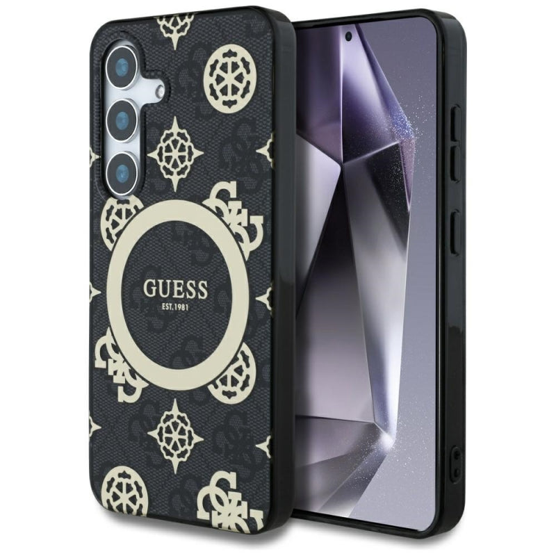 Husa MagSafe pentru Samsung Galaxy S25 S931, Guess, IML Peony On 4G Background
