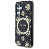 Husa MagSafe pentru Samsung Galaxy S25 S931, Guess, IML Peony On 4G Background