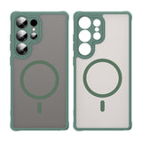 Husa MagSafe pentru Samsung Galaxy S25 Ultra S938, Techsuit, HaloFrost II, Verde