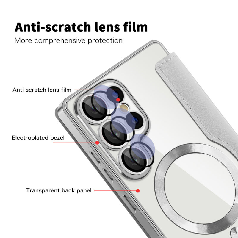Husa MagSafe pentru Samsung Galaxy S25 Ultra S938, Techsuit, SmartMag Book