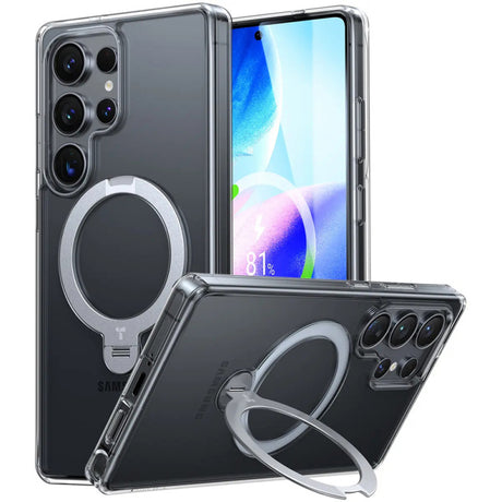 Husa MagSafe pentru Samsung Galaxy S25 Ultra S938, Torras, Ostand Spi