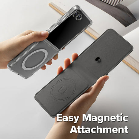 Husa MagSafe pentru Samsung Galaxy Z Flip7 F766, Ringke, Folio Grip Wallet