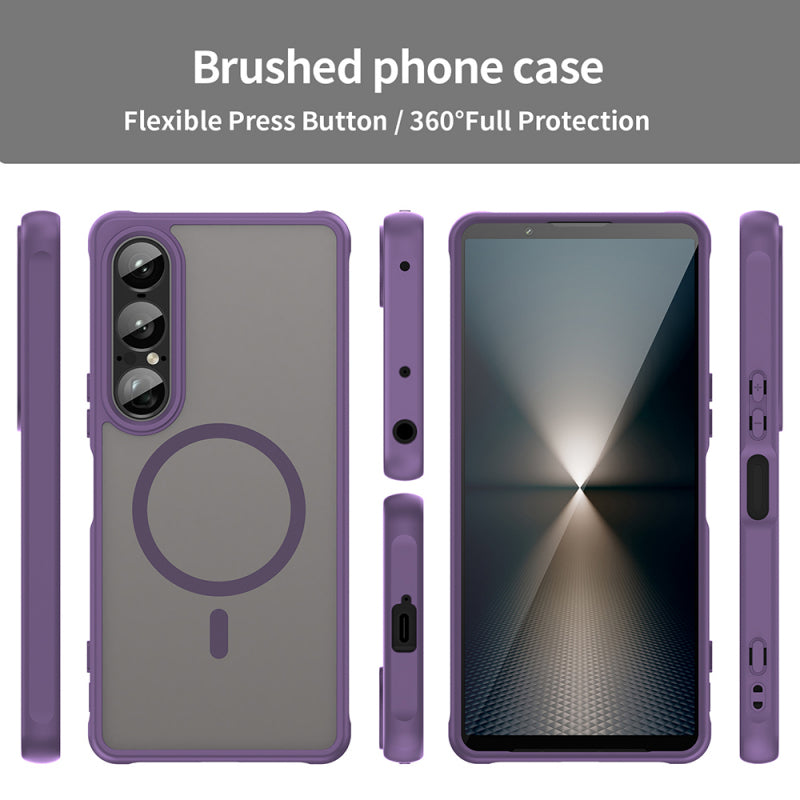 Husa MagSafe pentru Sony Xperia 1 VII, Techsuit, HaloFrost II, Mov