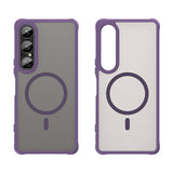 Husa MagSafe pentru Sony Xperia 1 VII, Techsuit, HaloFrost II, Mov