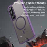 Husa MagSafe pentru Sony Xperia 1 VII, Techsuit, HaloFrost II, Mov