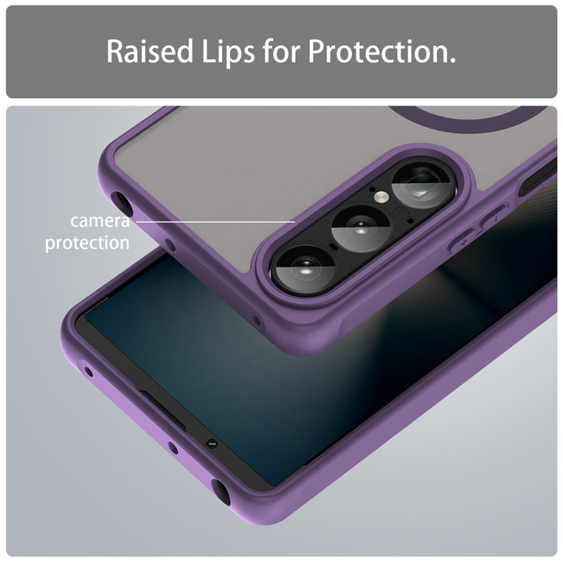 Husa MagSafe pentru Sony Xperia 1 VII, Techsuit, HaloFrost II, Mov