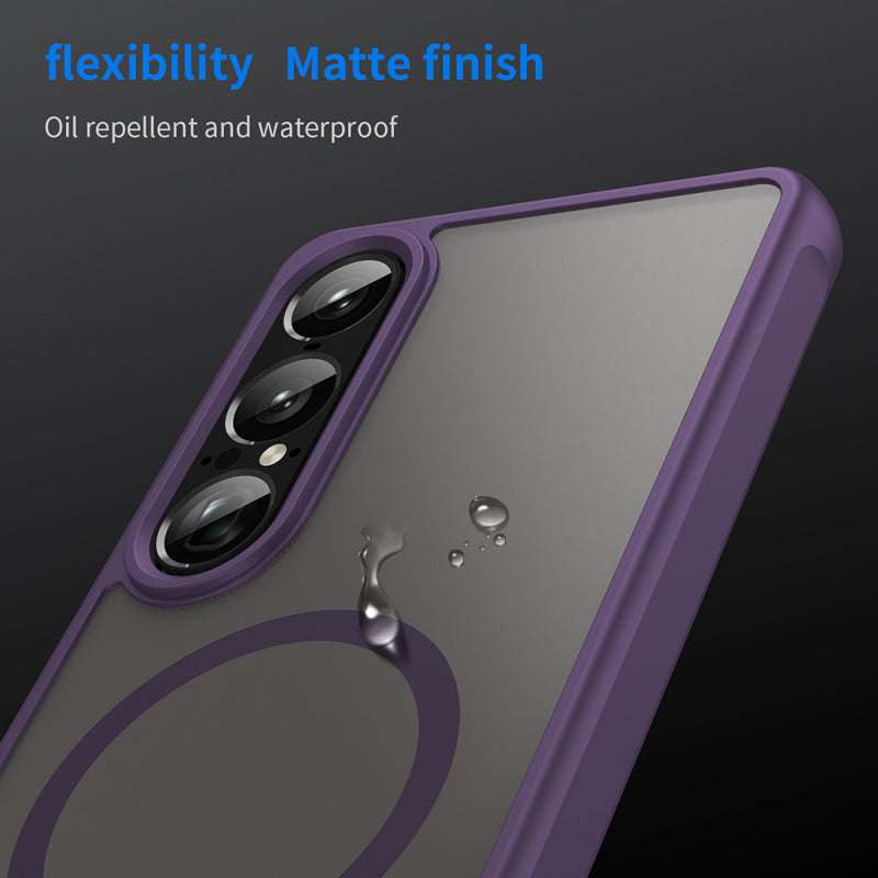 Husa MagSafe pentru Sony Xperia 1 VII, Techsuit, HaloFrost II, Mov