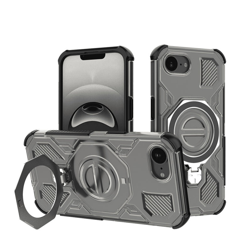 Husa pentru Apple iPhone 16e, Techsuit, Carbon Shield Pro, Neagra Deschis