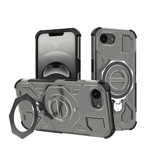 Husa pentru Apple iPhone 16e, Techsuit, Carbon Shield Pro, Neagra Deschis