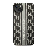 Husa pentru Apple iPhone 14 Plus, Karl Lagerfeld, Monogram Stripe