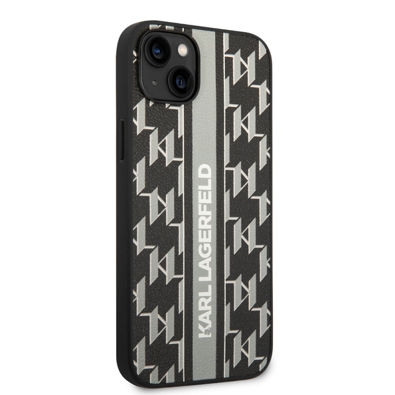 Husa pentru Apple iPhone 14 Plus, Karl Lagerfeld, Monogram Stripe