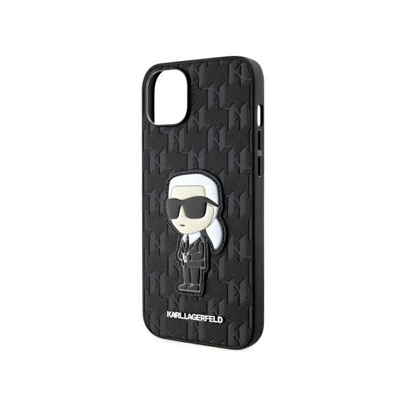 Husa pentru Apple iPhone 14 Plus, Karl Lagerfeld, Saffiano Monogram Ikonik Karl