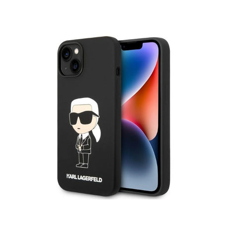 Husa pentru Apple iPhone 14 Plus, Karl Lagerfeld, Silicone Ikonik Karl