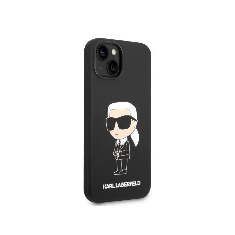 Husa pentru Apple iPhone 14 Plus, Karl Lagerfeld, Silicone Ikonik Karl