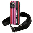 Husa pentru Apple iPhone 14 Pro, Karl Lagerfeld, Color Stripes with Strap