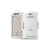Husa pentru Apple iPhone 15 Plus, DKNY, Checkered Mono Pattern &amp; Printed Stripes
