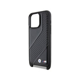 Husa pentru Apple iPhone 15 Pro, BMW, M Edition Carbon Stripe &amp; Strap - Neagra - NotebookGsm