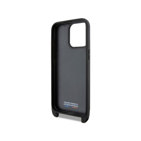 Husa pentru Apple iPhone 15 Pro, BMW, M Edition Carbon Stripe &amp; Strap - Neagra - NotebookGsm