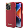 Husa pentru Apple iPhone 15 Pro, Guess, Script Metal Logo &amp; Fram