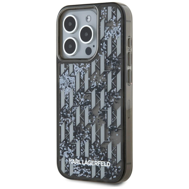 Husa pentru Apple iPhone 15 Pro, Karl Lagerfeld, Liquid Glitter Monogram