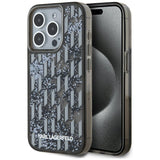 Husa pentru Apple iPhone 15 Pro, Karl Lagerfeld, Liquid Glitter Monogram