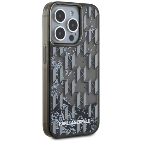 Husa pentru Apple iPhone 15 Pro, Karl Lagerfeld, Liquid Glitter Monogram