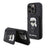 Husa pentru Apple iPhone 15 Pro, Karl Lagerfeld, Saffiano Cardslots and Stand Monogram Ikonik Karl