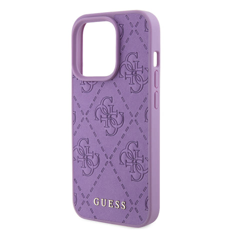Husa pentru Apple iPhone 15 Pro Max, Guess, 4G Stamped - Mov Deschis - NotebookGsm