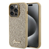 Husa pentru Apple iPhone 15 Pro Max, Guess, Disco Metal Script