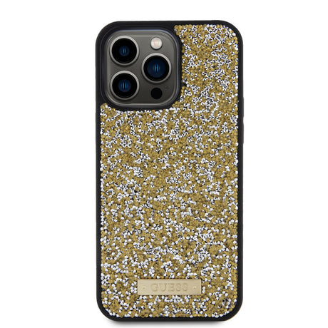 Husa pentru Apple iPhone 15 Pro Max, Guess, Rhinestone Metal Logo