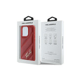 Husa pentru Apple iPhone 15 Pro Max, Karl Lagerfeld, Diagonal Quilted Script